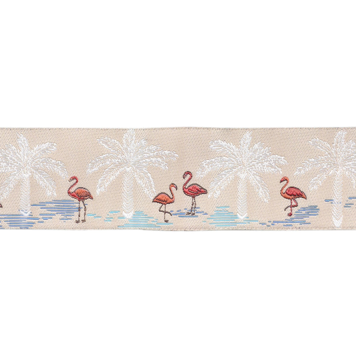Gulf Breeze - Flamingo Paradise - 1-1/2" width - by Becca Plymale - 15 Yard Spool