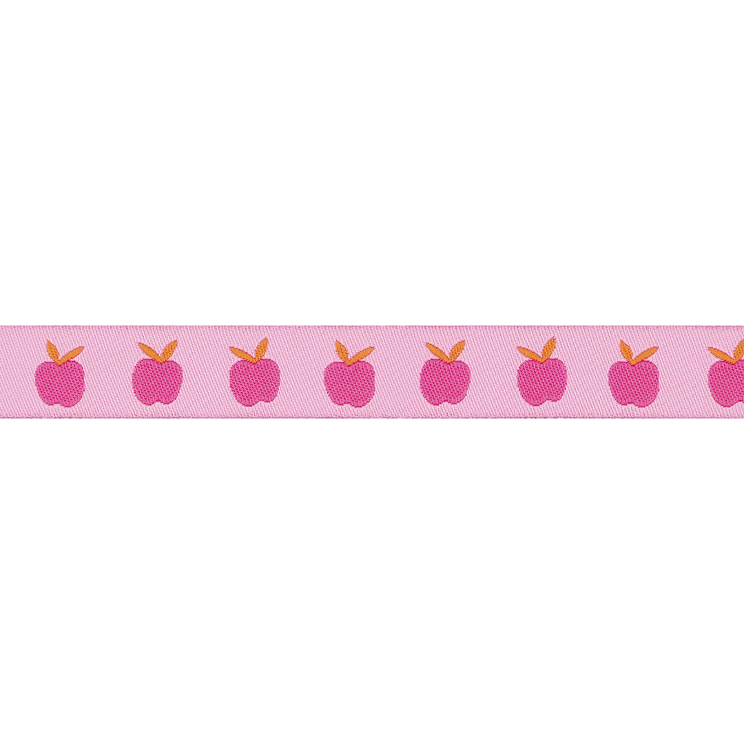 Catnap - Apples in Pink - 5/8" width - by Alexia Abegg -  15 Yard Spool