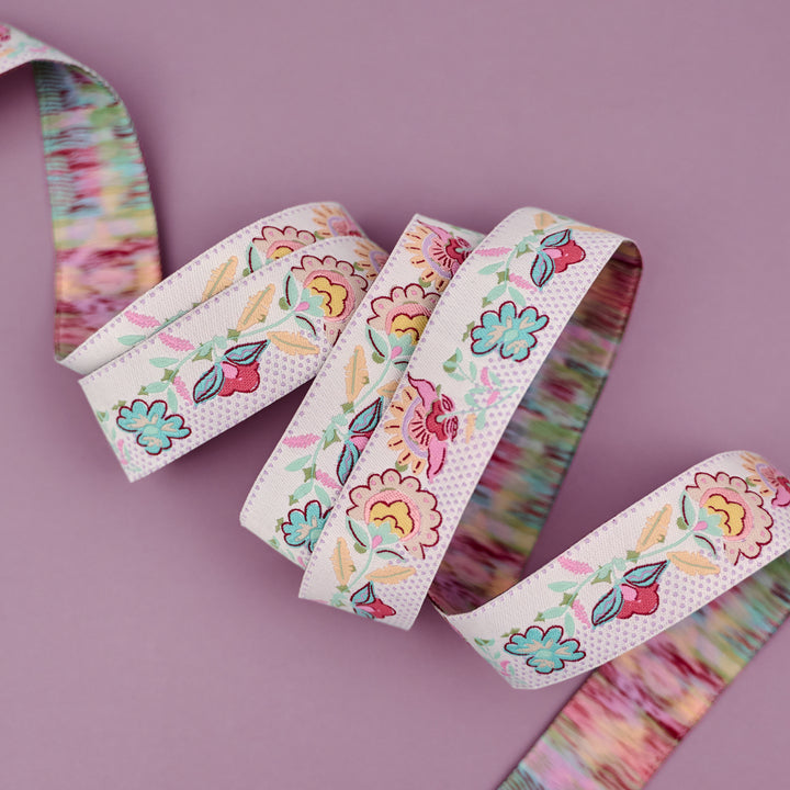 Paradise Garden - Blossom Bazaar - 1" width - by Patty Basemi - 15 Yard Spool