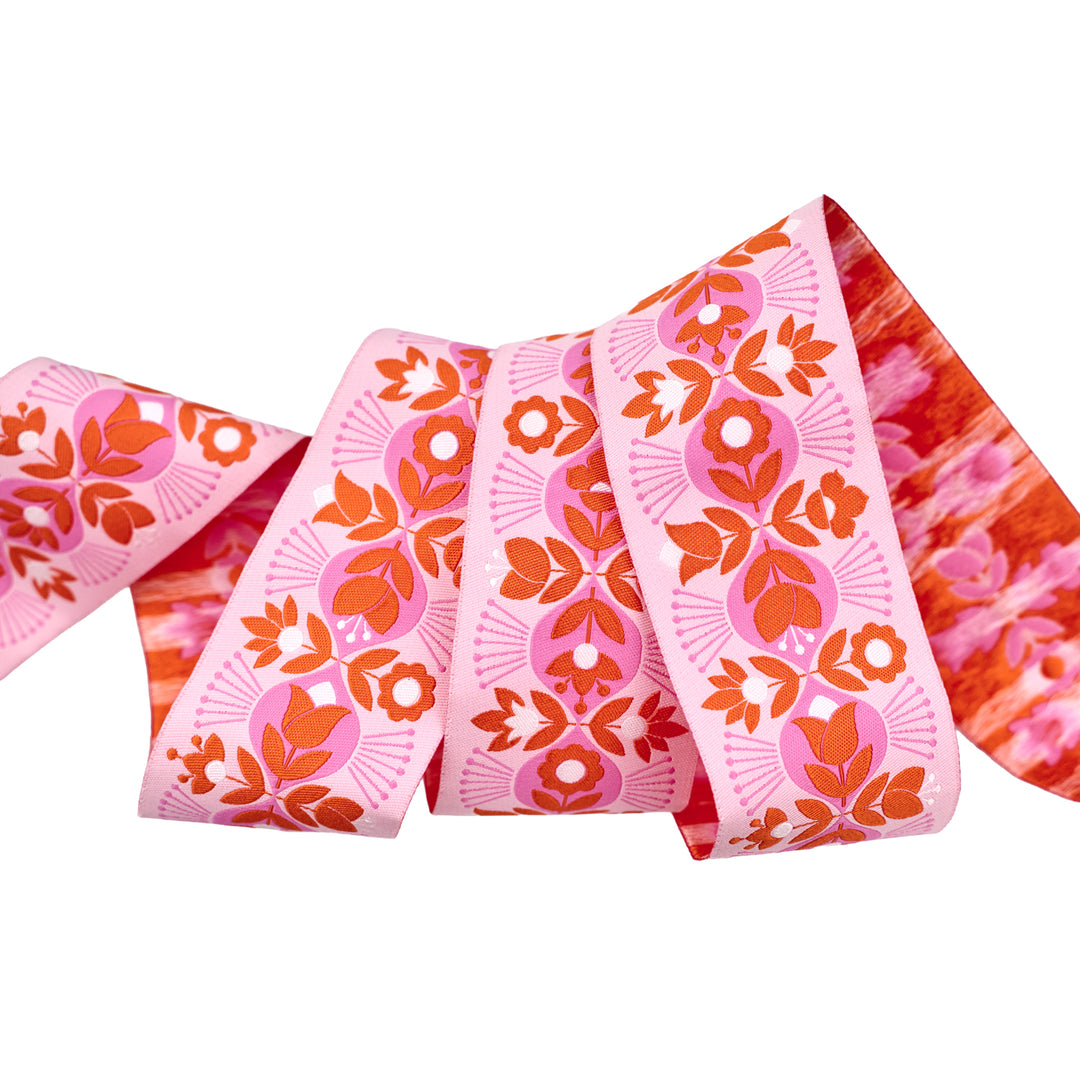 Legendary - Beg Your Garden in Wild Orchid - 1-7/8" width - by Tula Pink - 15 Yard Spool (Preorder)