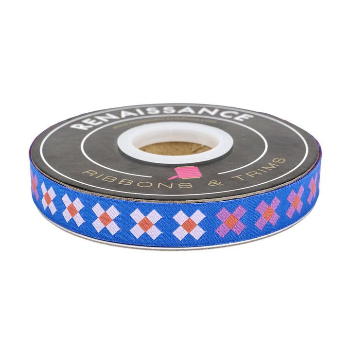 Ramble - Little X - 5/8" width - by Tara Faughnan - 15 Yard Spool
