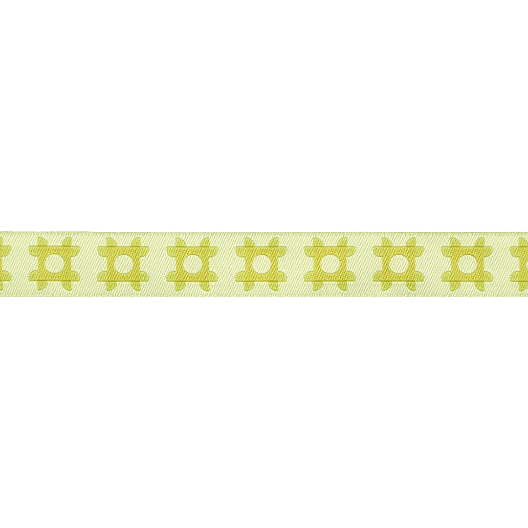 The Genesis of a Journey - Patchwork Piazza in Citron - 5/8" width - by Genesis Hall - 15 Yard Spool