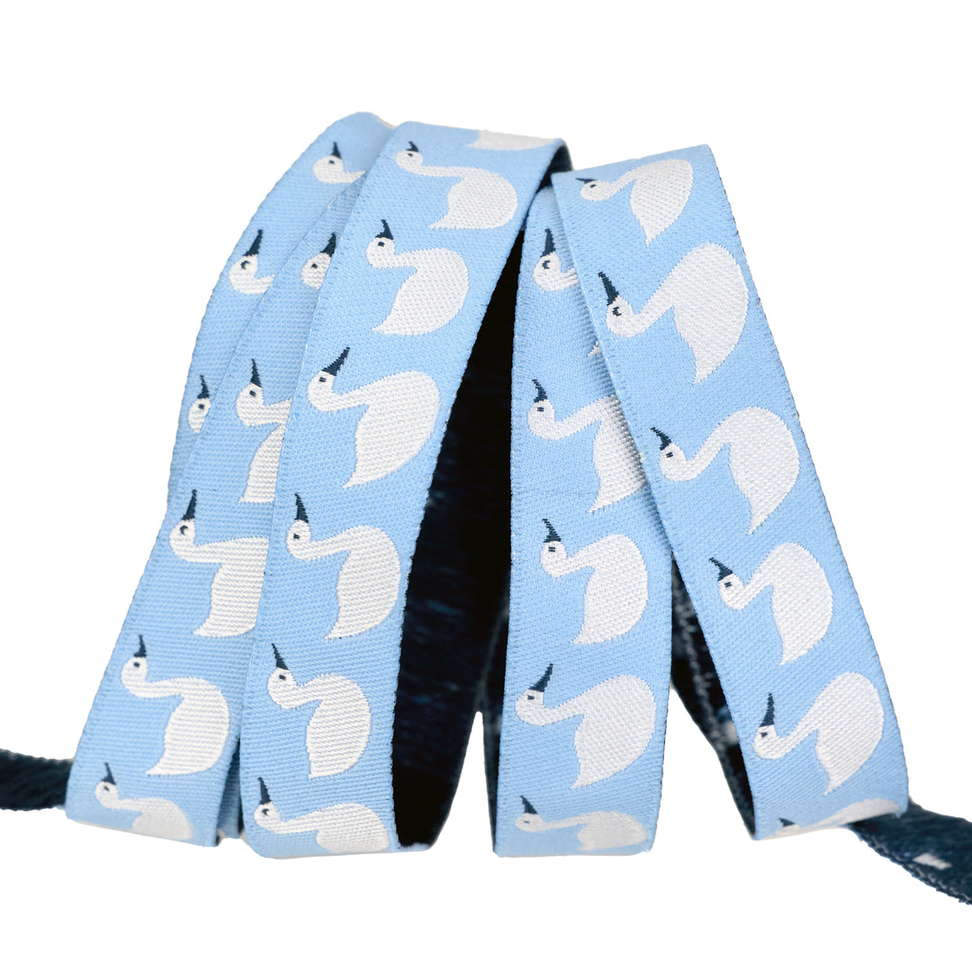 Love Letter - Cygnet in Blue 5/8" - by Lizzy House - 15 Yard Spool