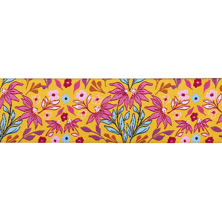 Sunset Cottage - Sunset Meadow in Gold - 1-1/2" width - by Stephanie Organes - 15 Yard Spool