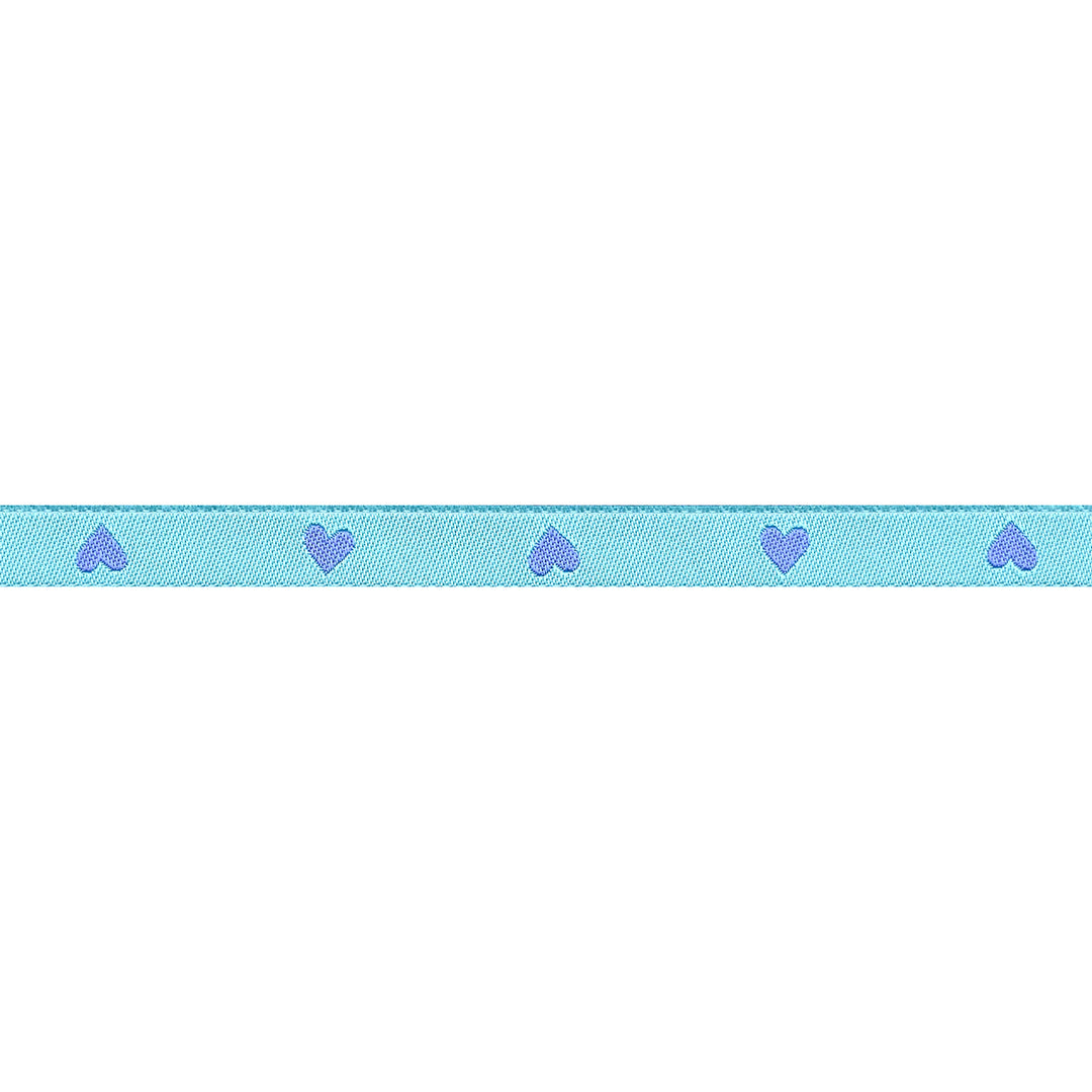 Hearts and Sparks - Hearts in Turquoise - 3/8" width - by Melody Miller - 15 Yard Spool