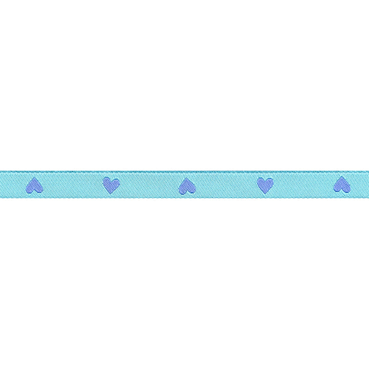 Hearts and Sparks - Hearts in Turquoise - 3/8" width - by Melody Miller - 15 Yard Spool