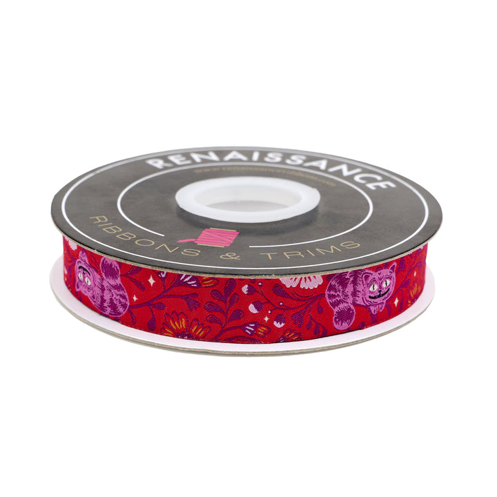Hello Alice - Cheshire - 7/8" width - by Sarah Watts - 15 Yard Spool