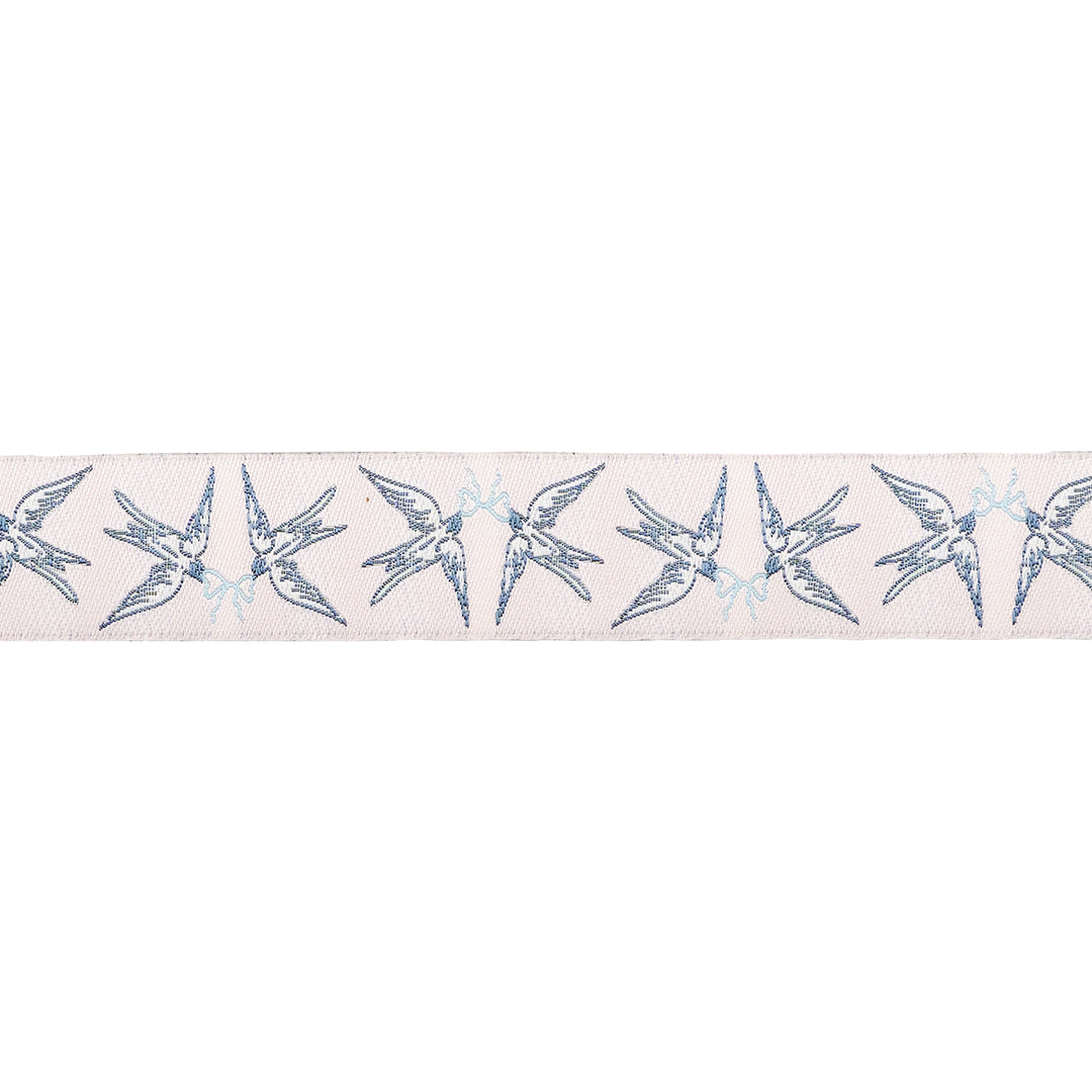 Mademoiselle - Doves and Bows - 7/8" width - by Patty Basemi - 15 Yard Spool