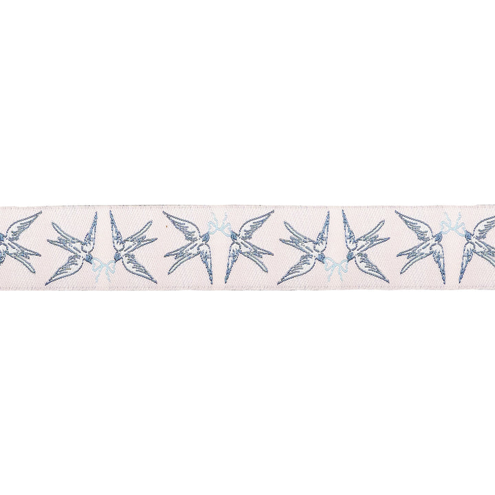 Mademoiselle - Doves and Bows - 7/8" width - by Patty Basemi - 15 Yard Spool