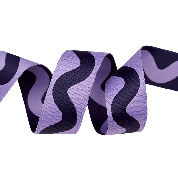 Floral Reef - Big Squiggle in Ultraviolet - 1-1/2" width WEBBING - by Tula Pink - 16 Yard Spool