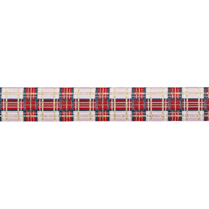 Adventale - Ribbon Plaid in Sparkle - 7/8" width - by Katarina Roccella - 15 Yard Spool