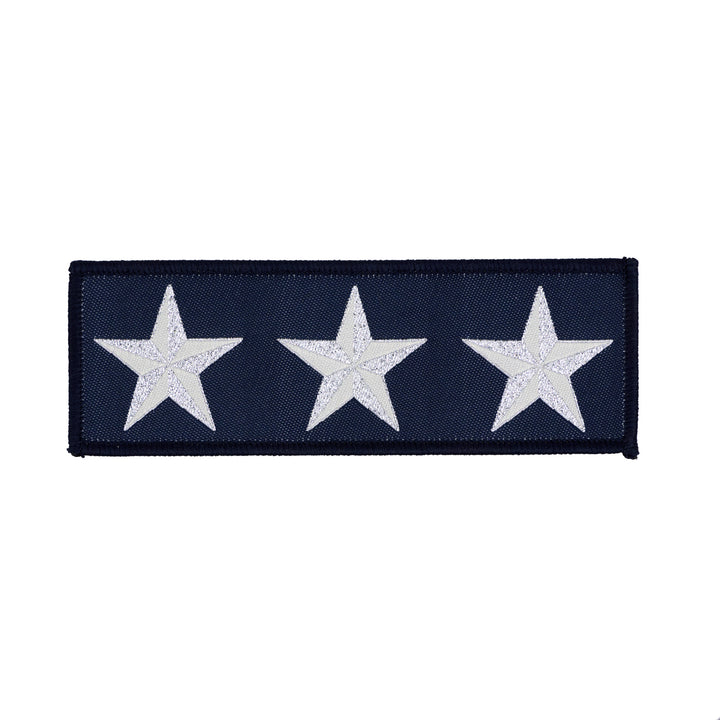 High Flight - 3 Star in Navy - by Sarah Thomas - 38x113mm - Iron-On Applique Patch - 3 pack