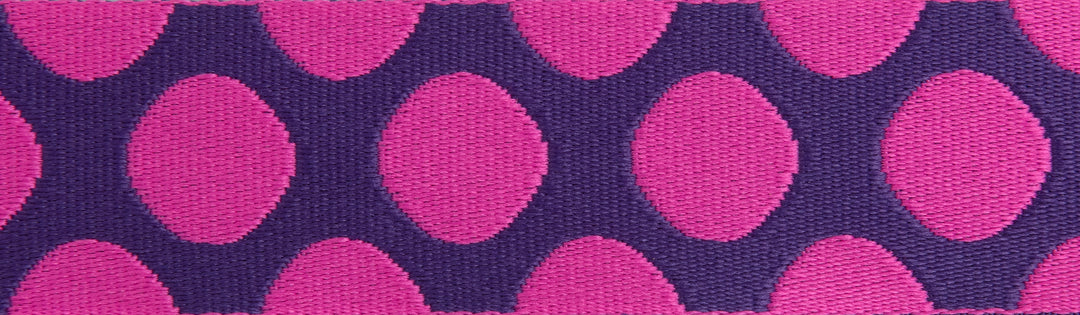 Down to Earth - Dot Webbing in Plum Crazy 1-1/2" - by Tula Pink - 16 Yard Spool (Preorder)