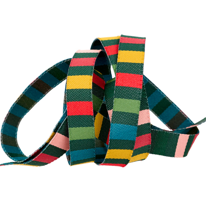 12 Days of Christmas - Holiday Stripe - 3/8" width - by Cori Dantini -15 Yard Spool