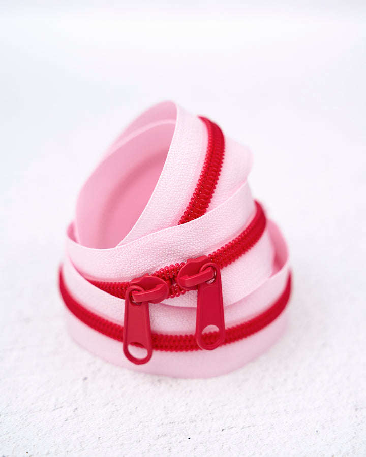 Coral Bloom - Handbag Zipper - Renaissance Ribbons