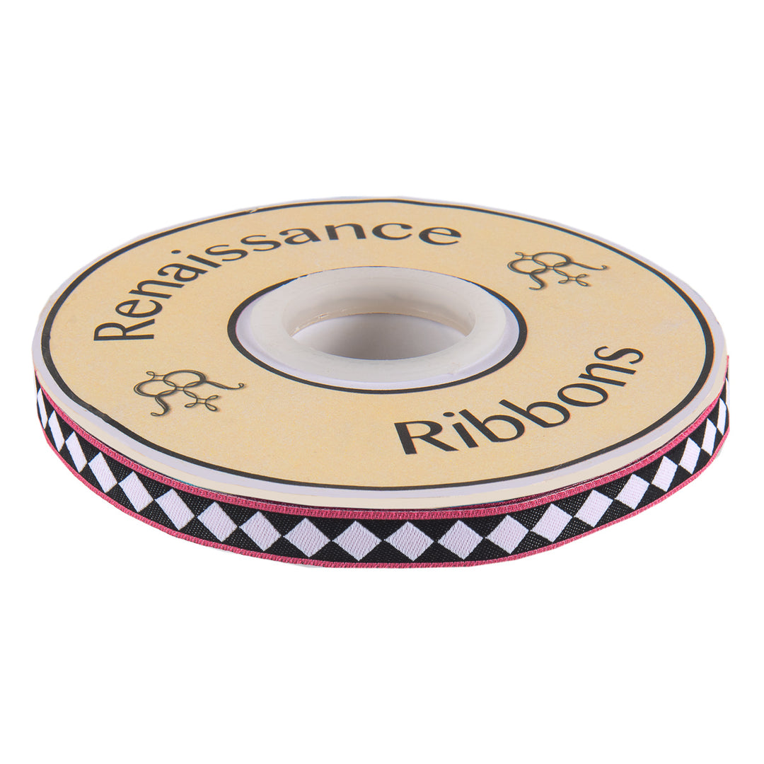 Diamond Pink edge Mary Engelbreit-3/8"