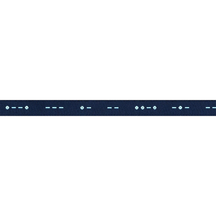 High Flight - Morse Code in Flag Blue - 3/8" width - by Sarah Thomas - 15 Yard Spool