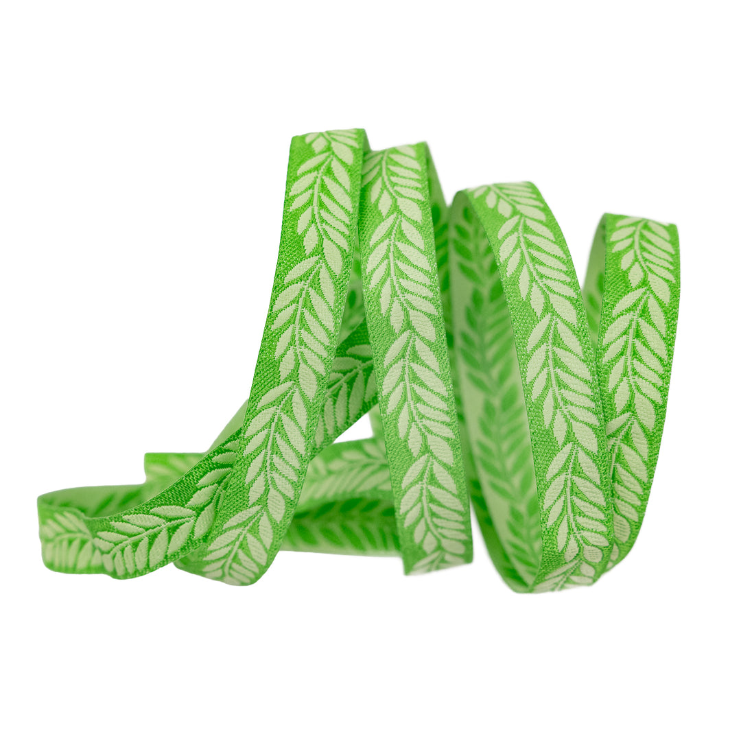 Foliage - Foliage in Grass - 3/8" width - by Sally Kelly - 15 Yard Spool