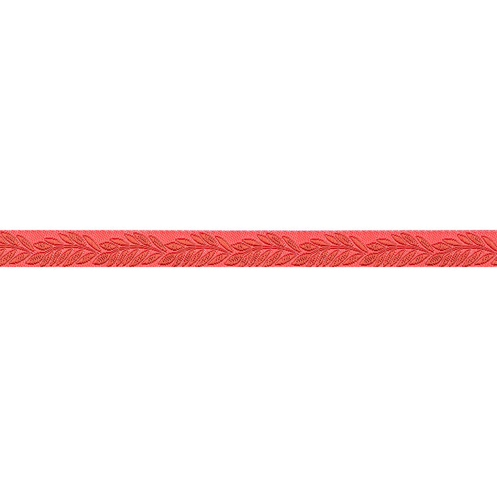 Foliage - Foliage in Coral - 3/8" width - by Sally Kelly - 15 Yard Spool