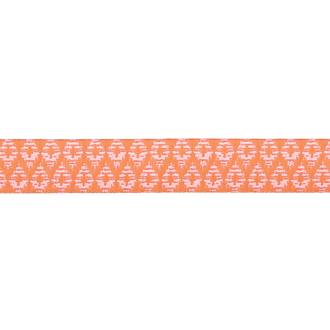 Paradise Garden - Mini Ikat in Saffron - 7/8" width - by Patty Basemi - 15 Yard Spool