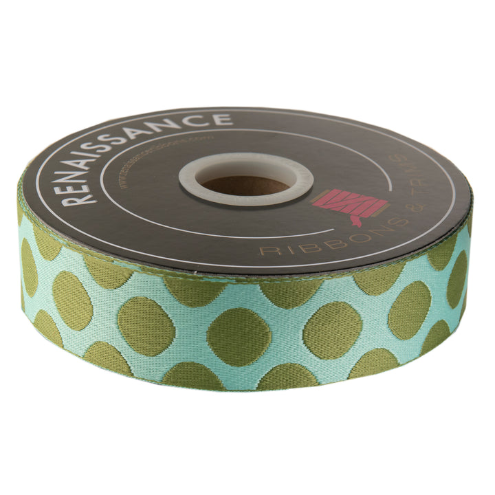 Down to Earth - Dot Webbing in Mint to Be 1-1/2" - by Tula Pink - 16 Yard Spool (Preorder)
