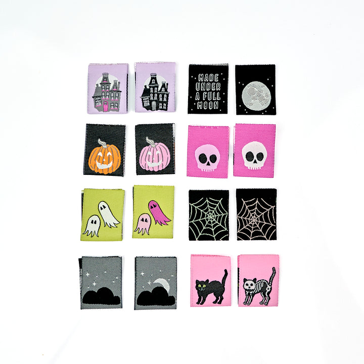 Spooky Night - Woven Label Pack - 8 PACK