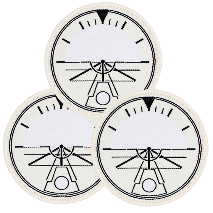 High Flight - Vertical Horizon - by Sarah Thomas - 76x76mm - Iron-On Applique Patch - 3 Pack