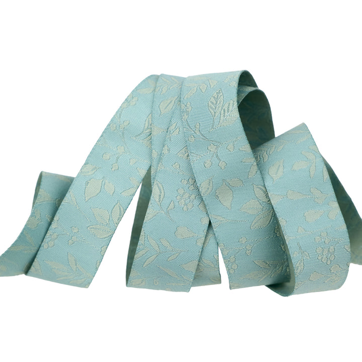 Montana Bloom - Boho Springs in Blue - 7/8" width - by Cate and Rainn - 15 Yard Spool