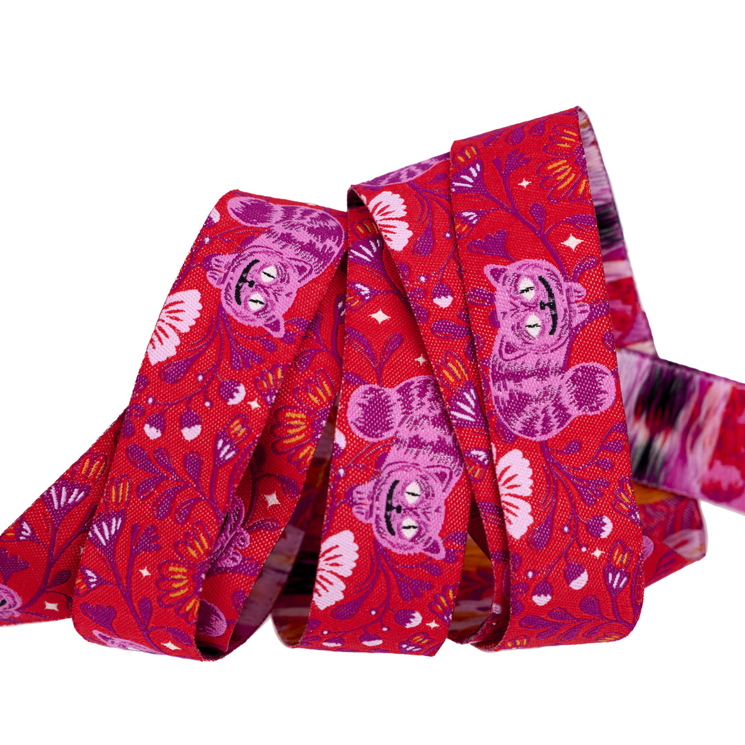 Hello Alice - Cheshire - 7/8" width - by Sarah Watts - 15 Yard Spool