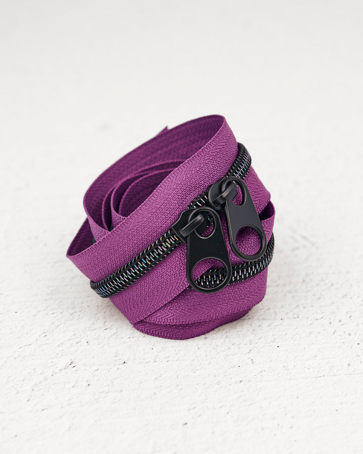 Amethyst - Handbag Zipper - Renaissance Ribbons