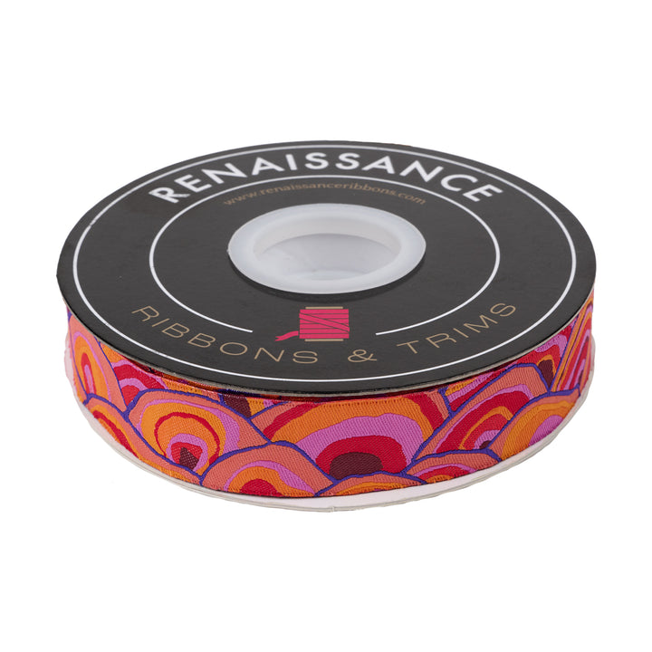 Wobble in Red - 7/8" width - Kaffe Classics 2024 - 15 Yard Spool