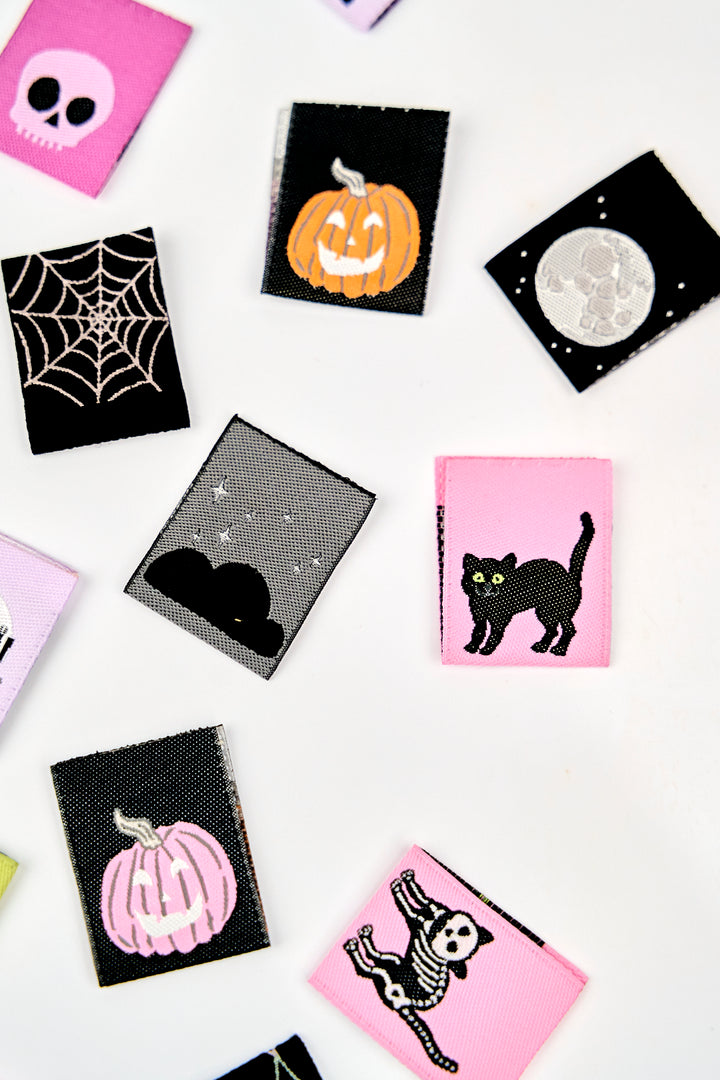 Spooky Night - Woven Label Pack - 8 PACK