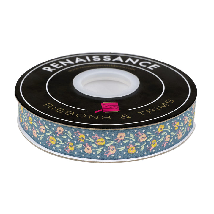 Mademoiselle - Cité Florale - 7/8" width - by Patty Basemi - 15 Yard Spool