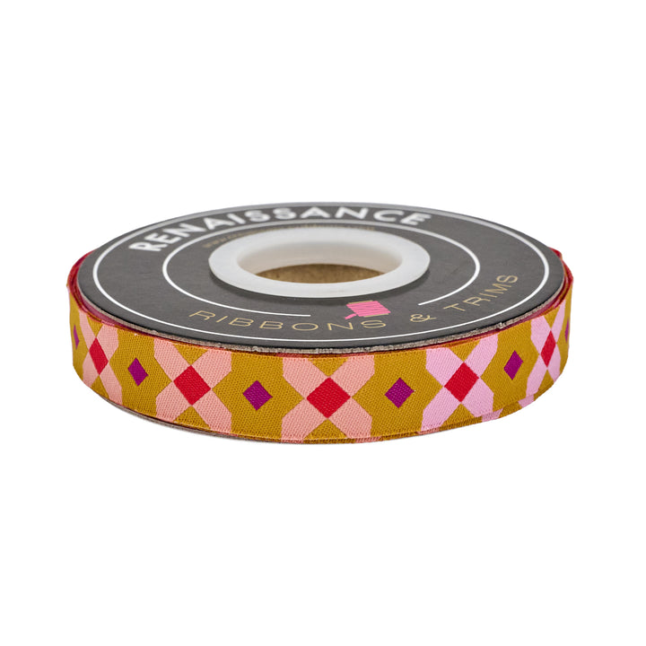 Ramble - Big X - 5/8" width - by Tara Faughnan - 15 Yard Spool