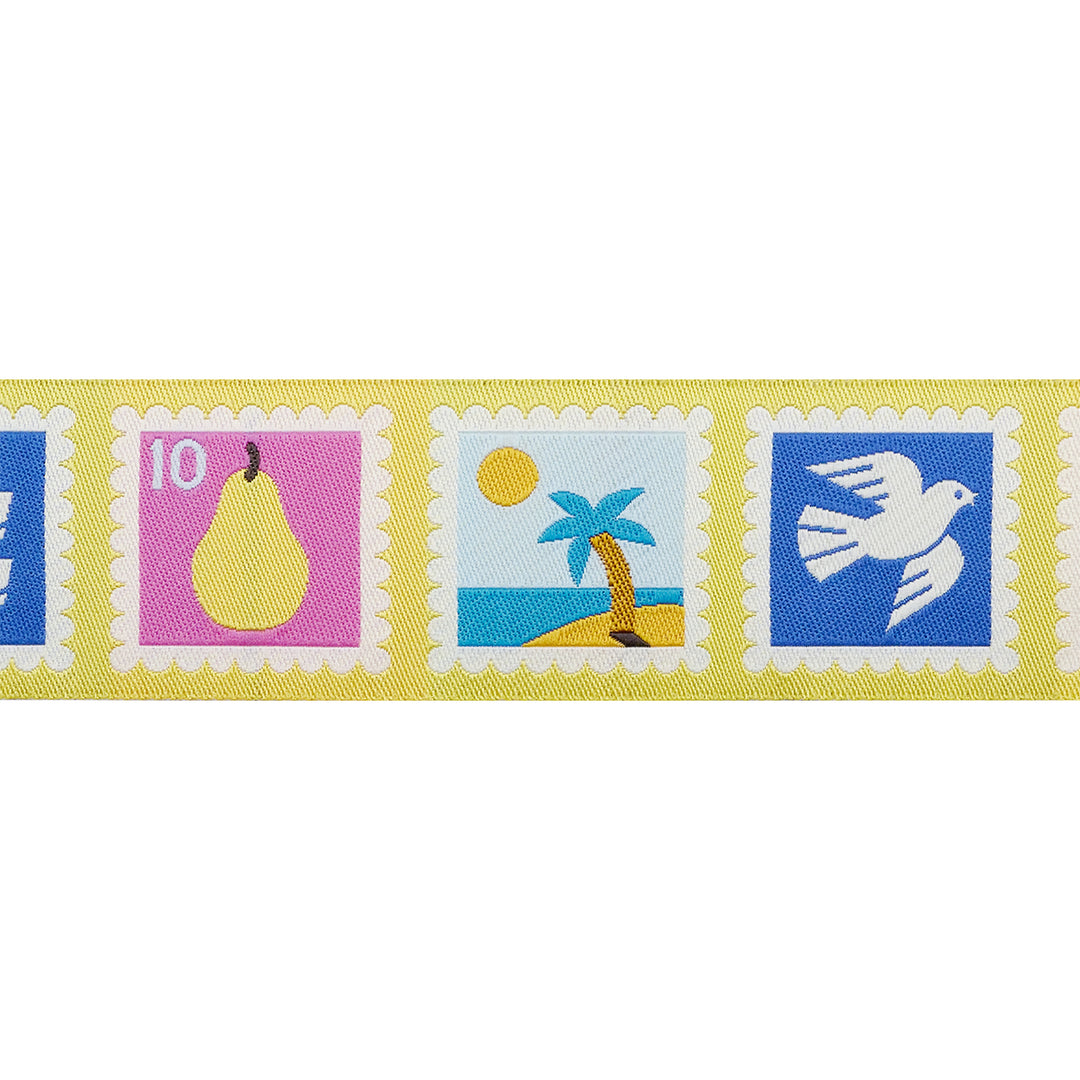 Salutations - Postage - 1-1/2" width - by Rashida Coleman Hale - 15 Yard Spool