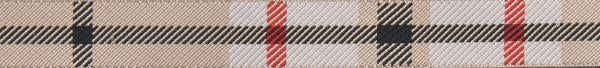 Tan Woven Plaid 5/8"