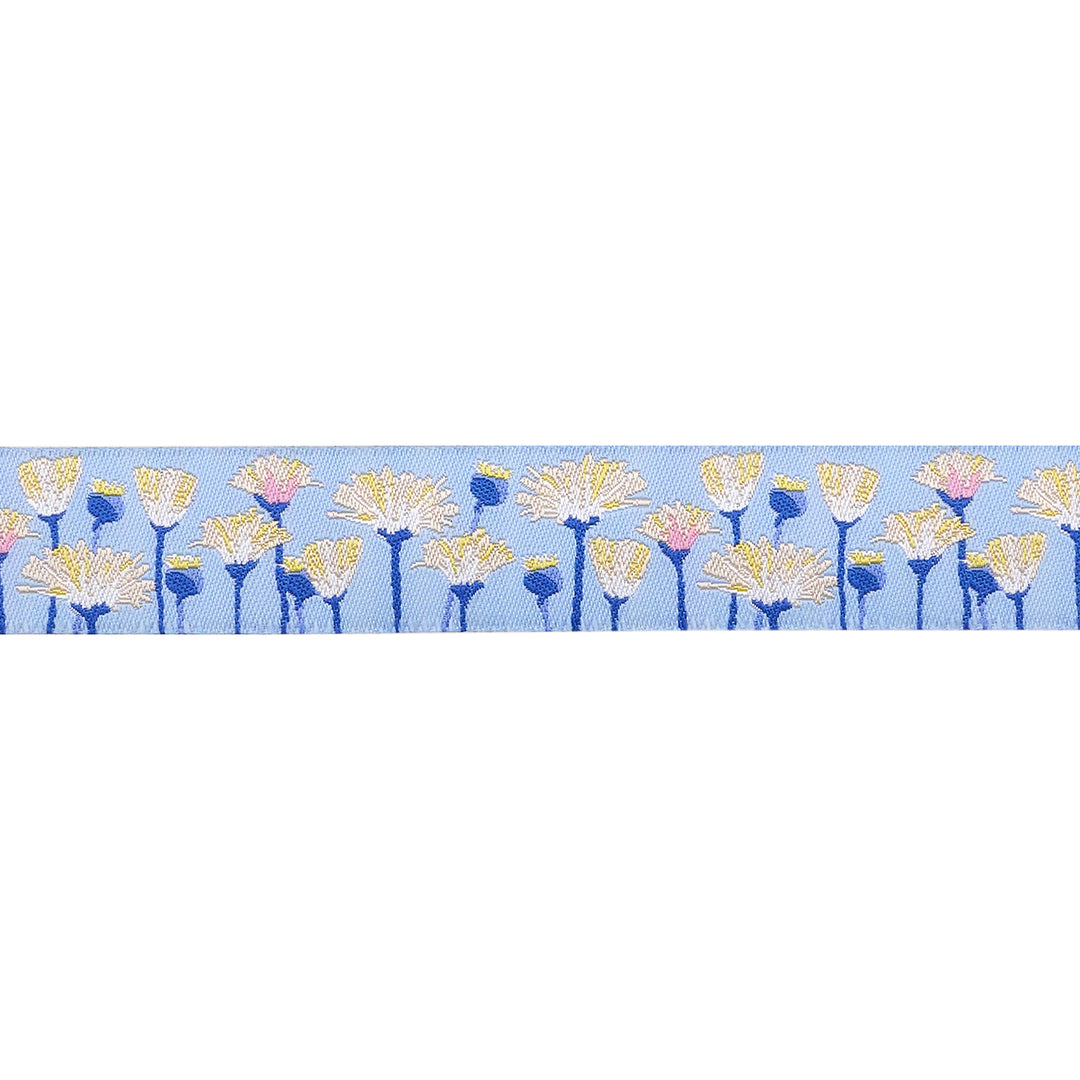 Blooms in Twilight - 7/8" width - Meadow - 15 Yard Spool