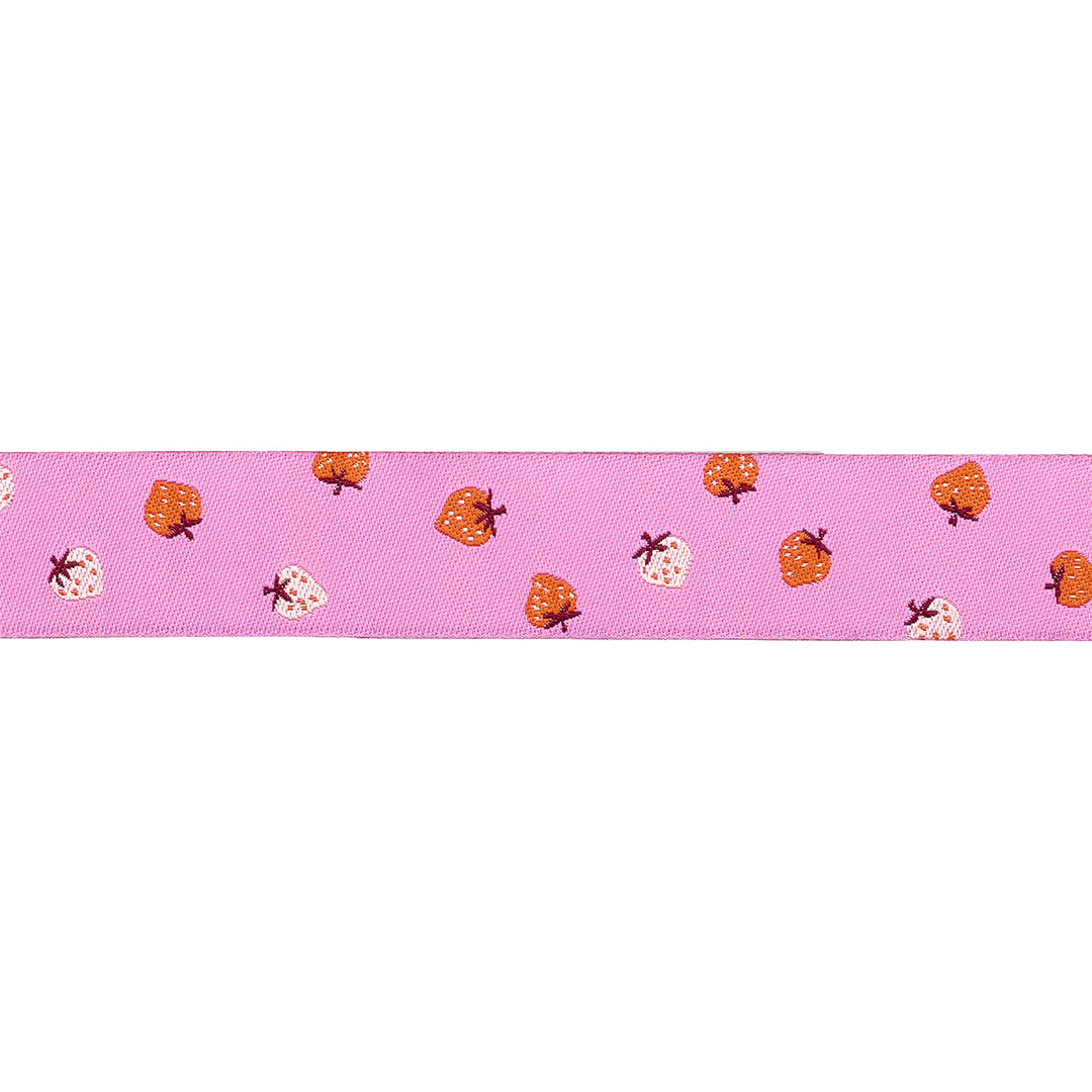 Strawberry - Strawberry Toss in Daisy - 7/8" width - by Kimberly Kight - 15 Yard Spool