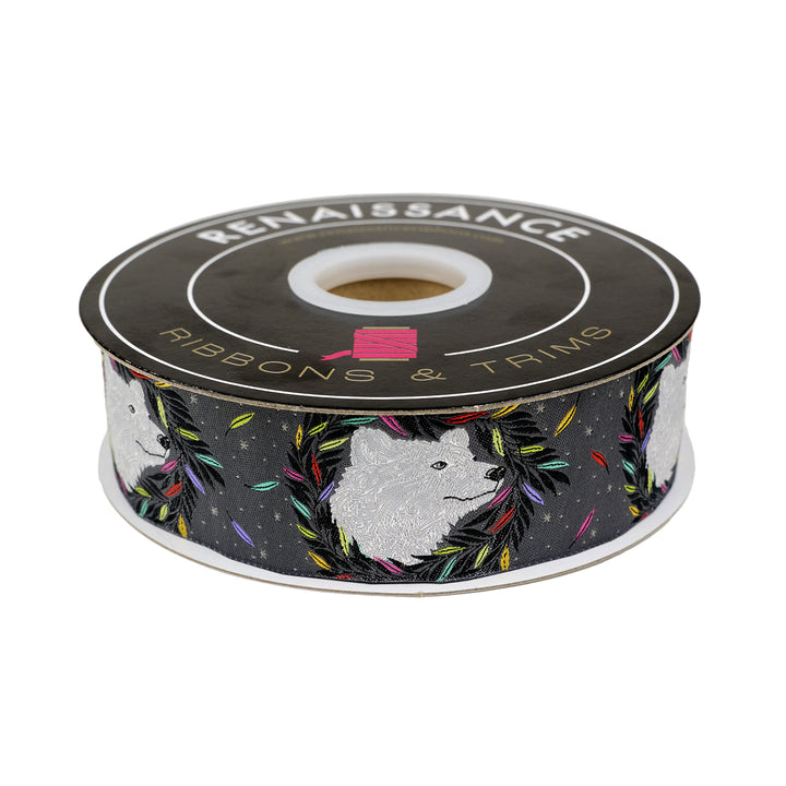 Graywork - Just Bearly in Carbon - 1-1/2" width - by Tula Pink - 15 Yard Spool