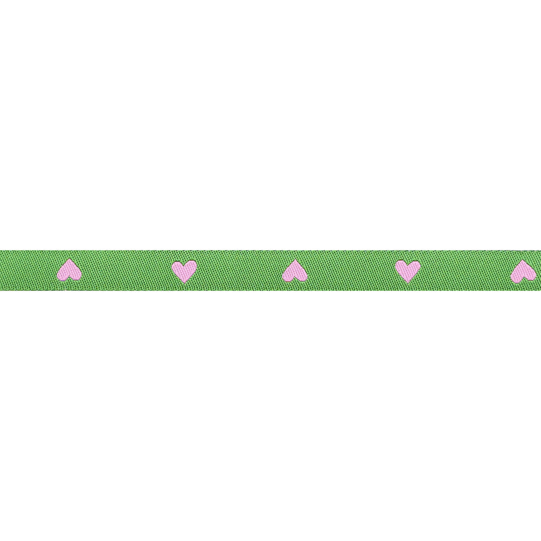 Hearts and Sparks - Hearts in Verdant - 3/8" width - by Melody Miller - 15 Yard Spool