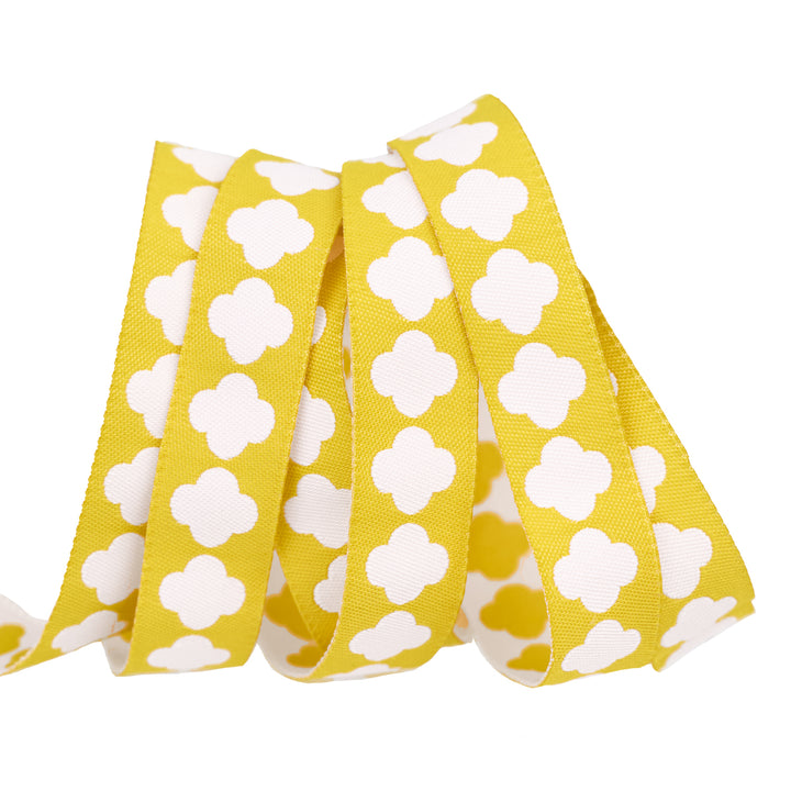 Love Notes - Trefoil - 5/8" width - by Renaissance Ribbons - 15 Yard Spool