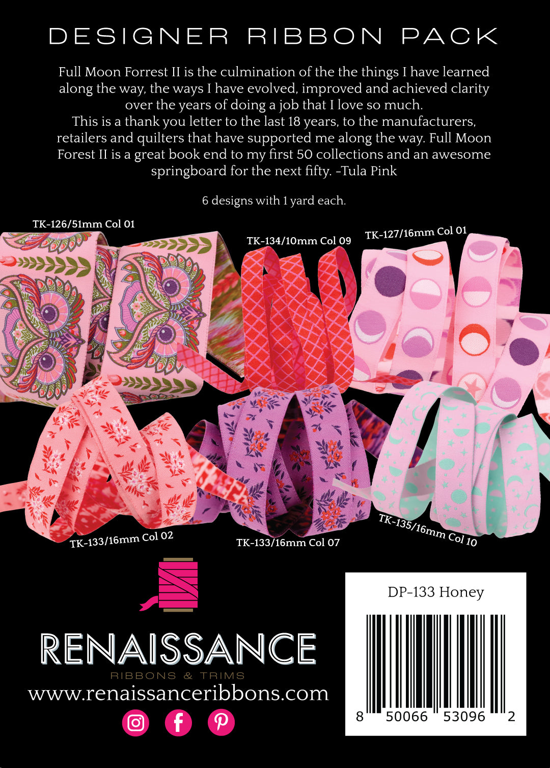 Tula Pink - Full Moon Forest II Designer Pack - Honey - PRO 3 PACK