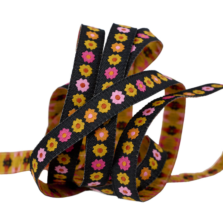 Ooh Lucky Lucky - Garland in Black - 3/8" width - by Alexia Abegg - 15 Yard Spool