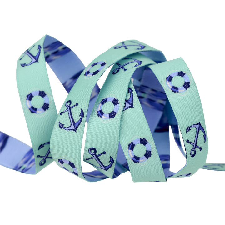 Floral Reef - Floaties and Sinkies in Marine - 5/8" width - by Tula Pink - 15 Yard Spool