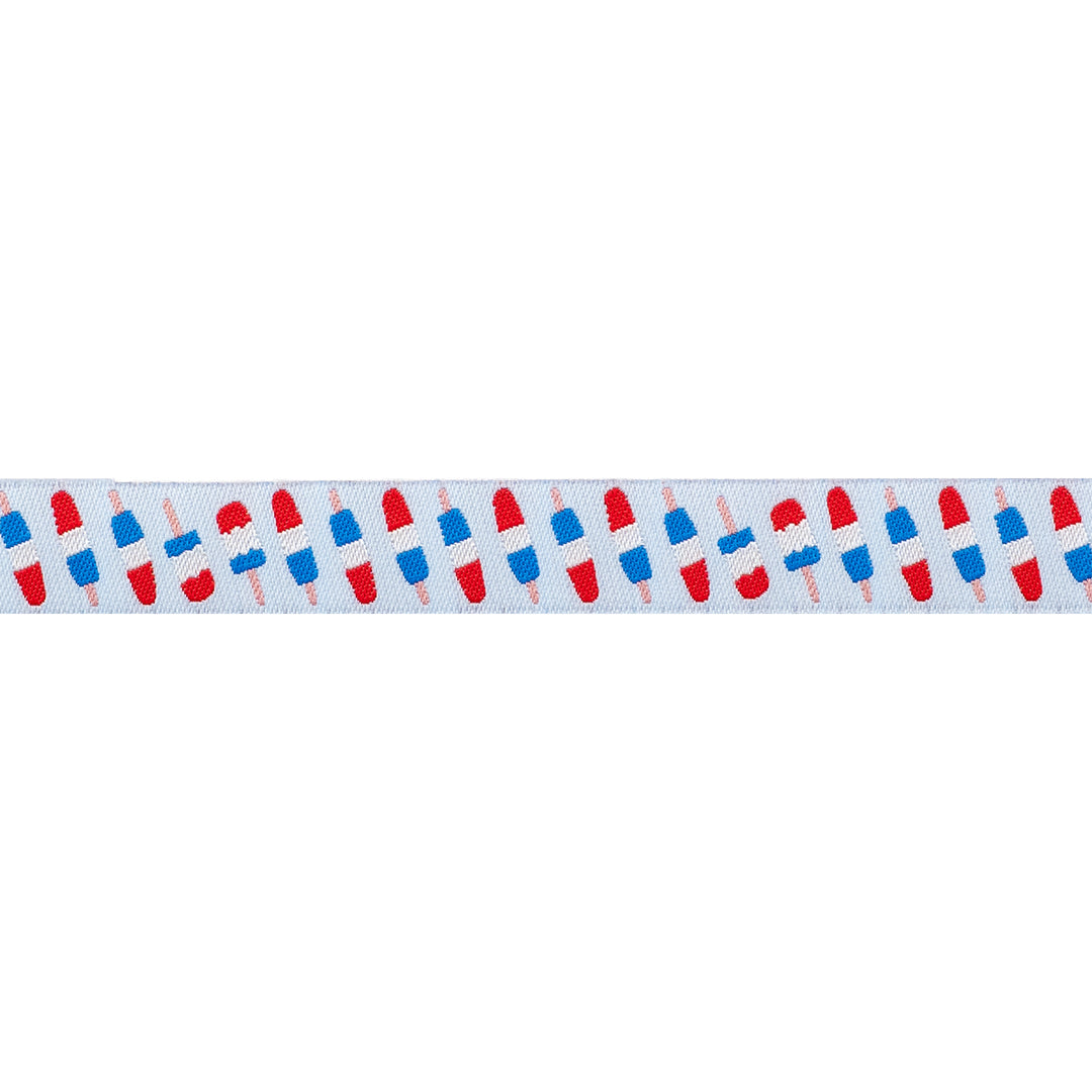 250th Birthday - Push Pops - 5/8" width - by Renaissance Ribbons - 15 Yard Spool