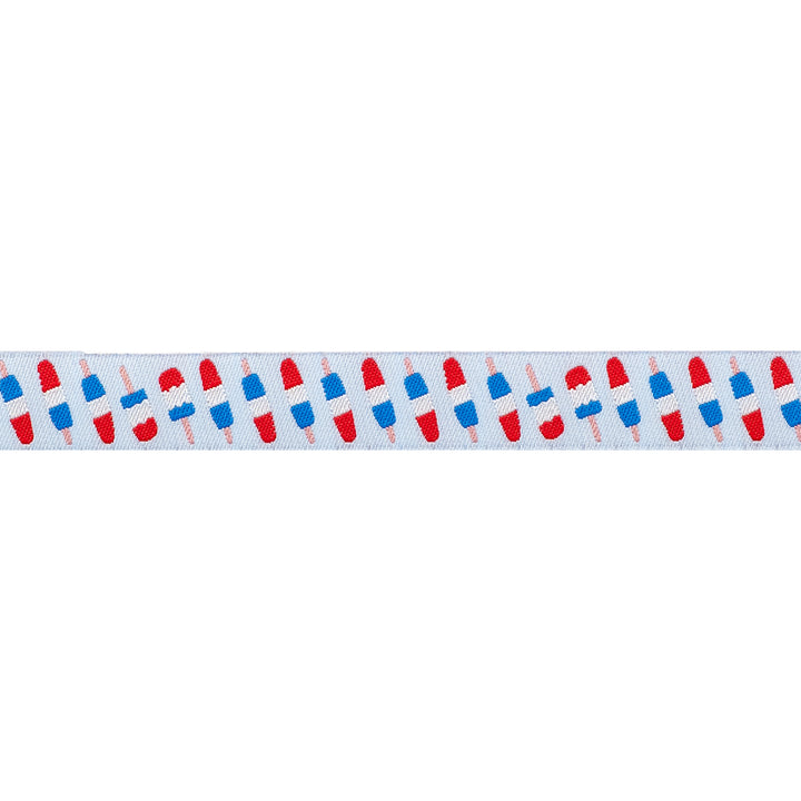 250th Birthday - Push Pops - 5/8" width - by Renaissance Ribbons - 15 Yard Spool