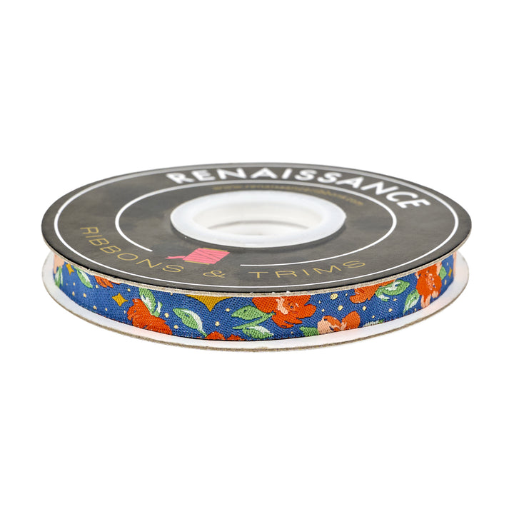 Poppy Night - Twinkle in Night - 1/2" wdith - by Renaissance Ribbons - 15 Yard Spool