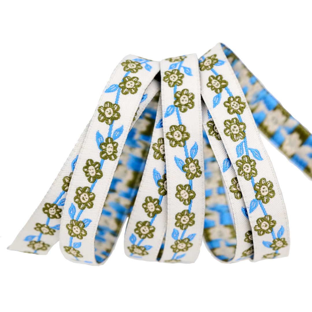 Hello Alice - Chatty Garden - 1/2" width - by Sarah Watts - 15 Yard Spool