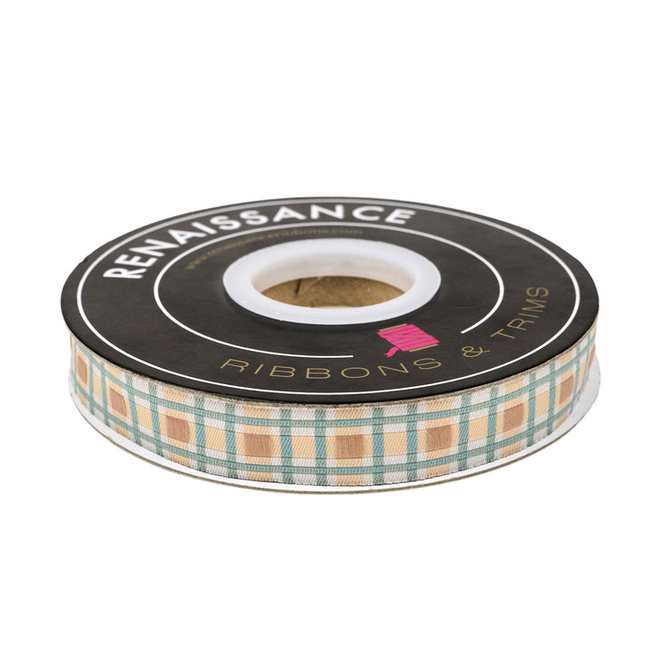 Montana Bloom - Multicolor Plaid - 5/8" width - by Cate and Rainn - 15 Yard Spool