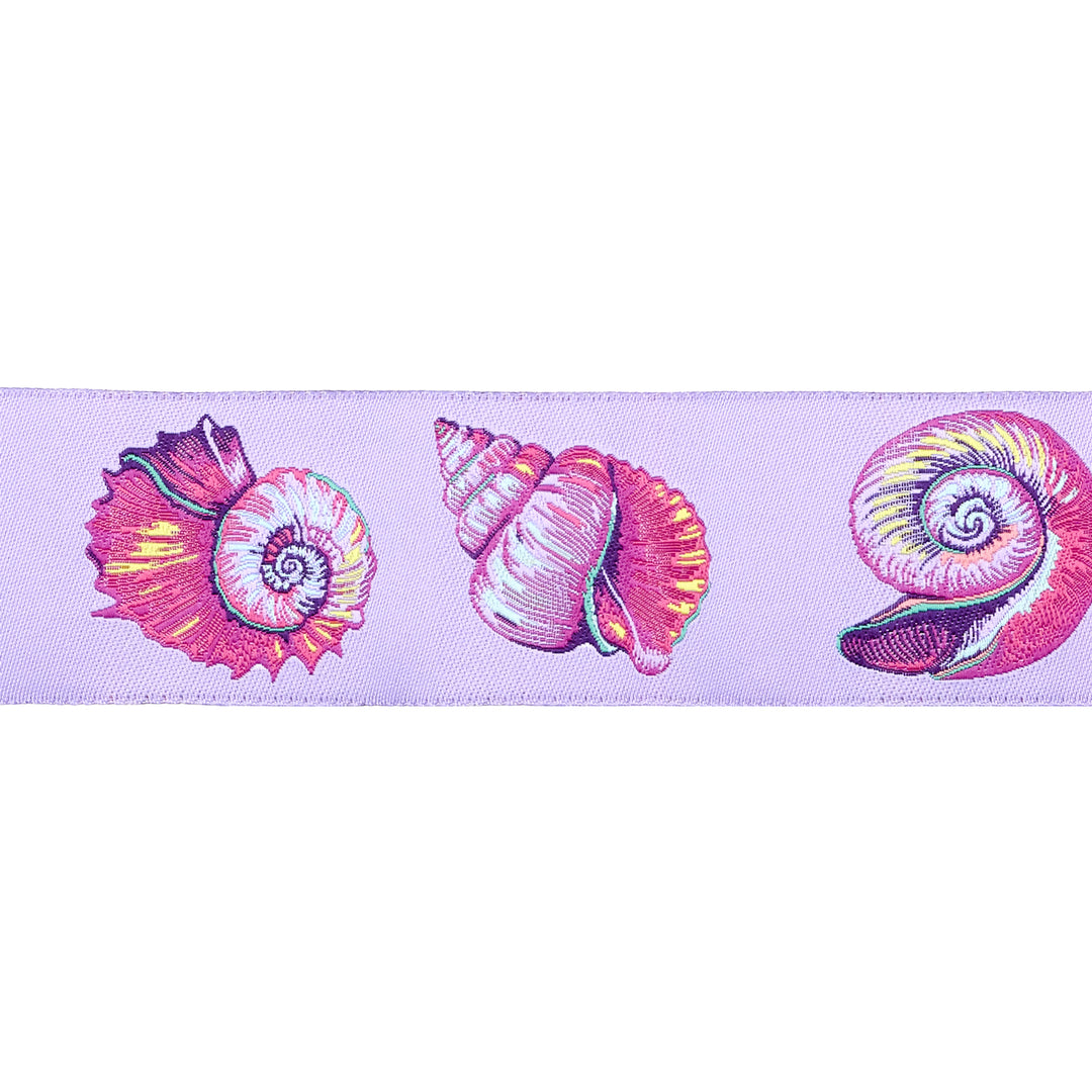 Floral Reef - Lil Shelly in Ultraviolet - 1-1/2" width - by Tula Pink - 15 Yard Spool